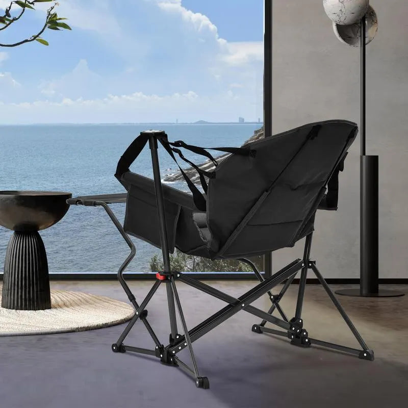 Adjustable Hammock Chair with Pedal – 450lbs Heavy-Duty Support, Compact & Portable for Camping, Beach, Backyard