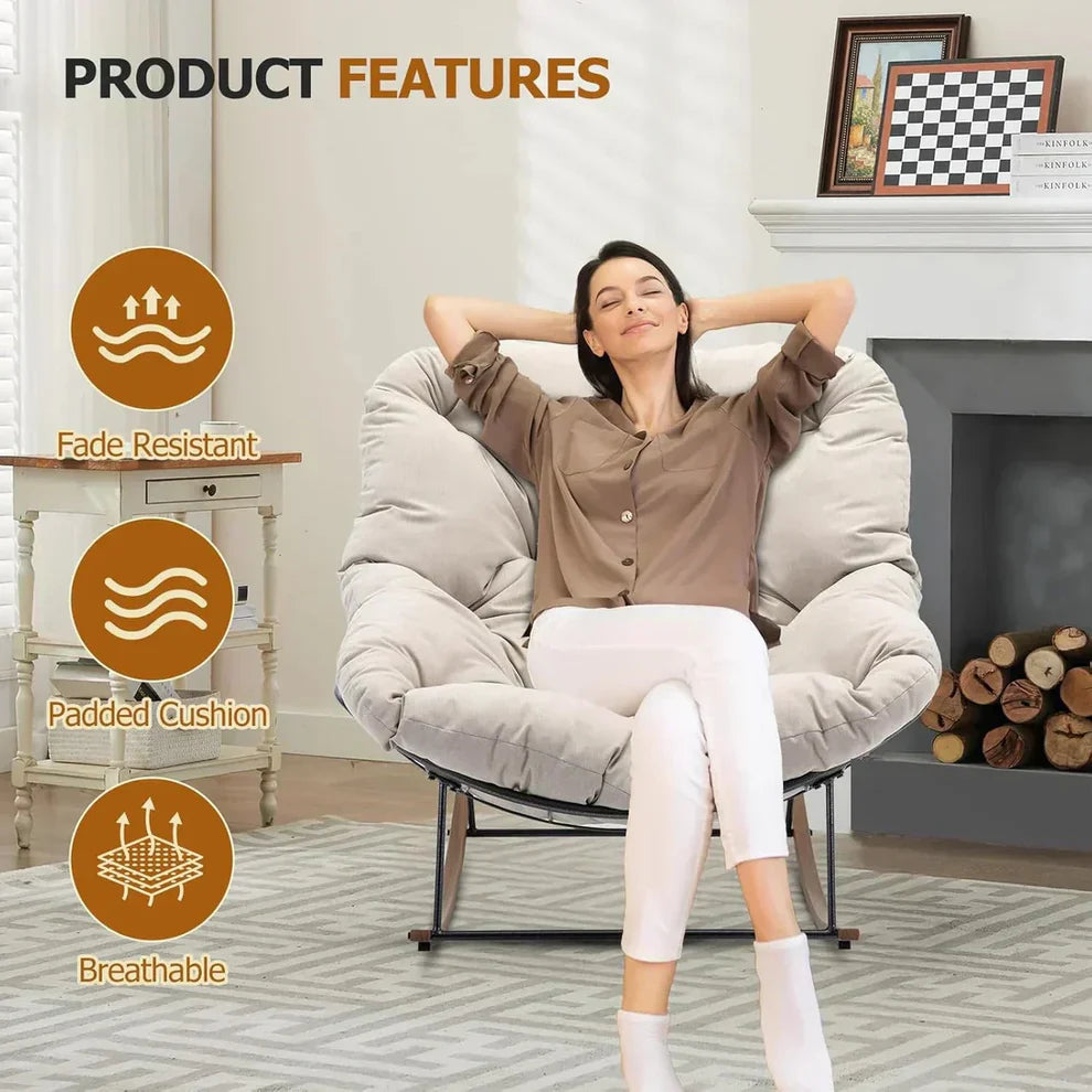 Cloud Comfort Recliner - Zero Gravity Position & Ergonomic Rocking Design