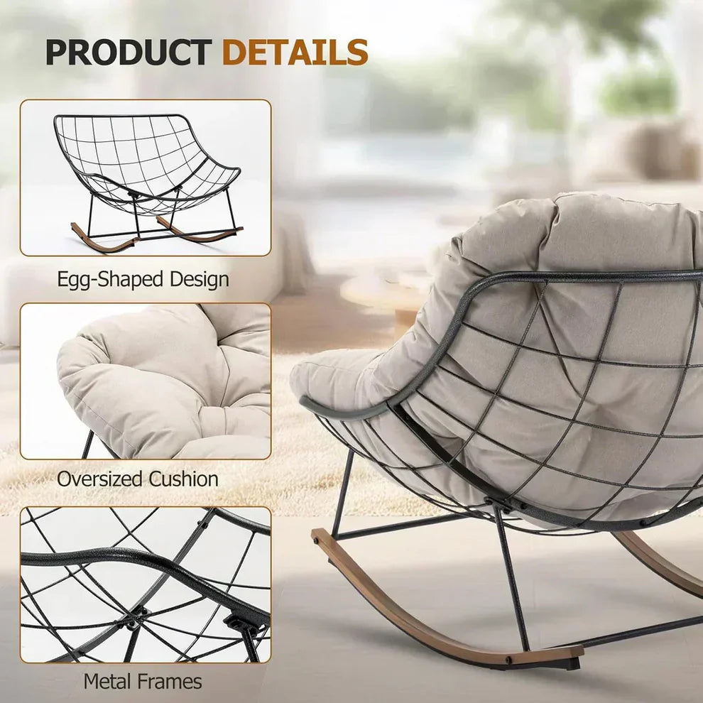 Cloud Comfort Recliner - Zero Gravity Position & Ergonomic Rocking Design